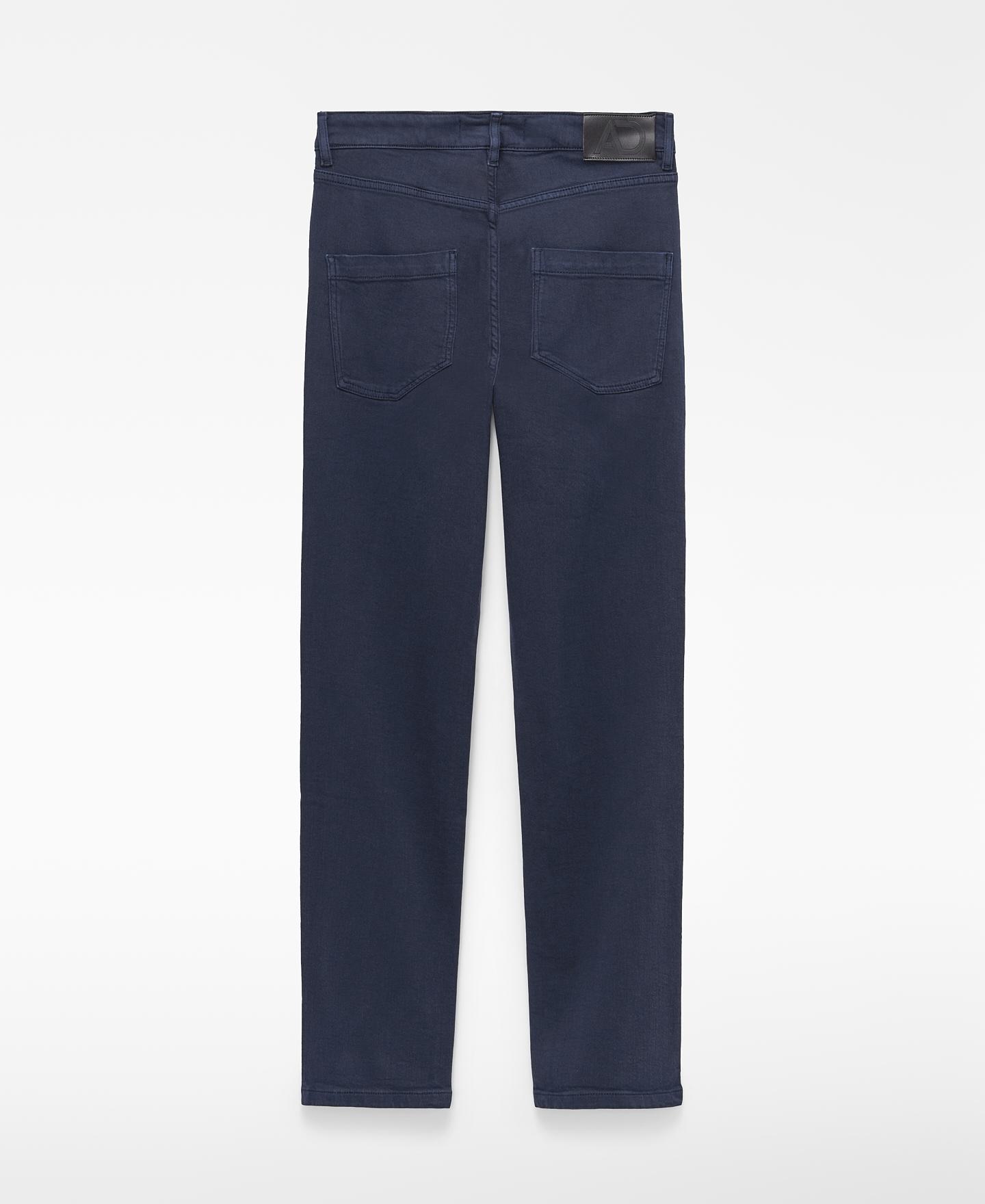 Calças Denim de Cinco Bolsos com Algodão Orgânico Azul-marinho-2