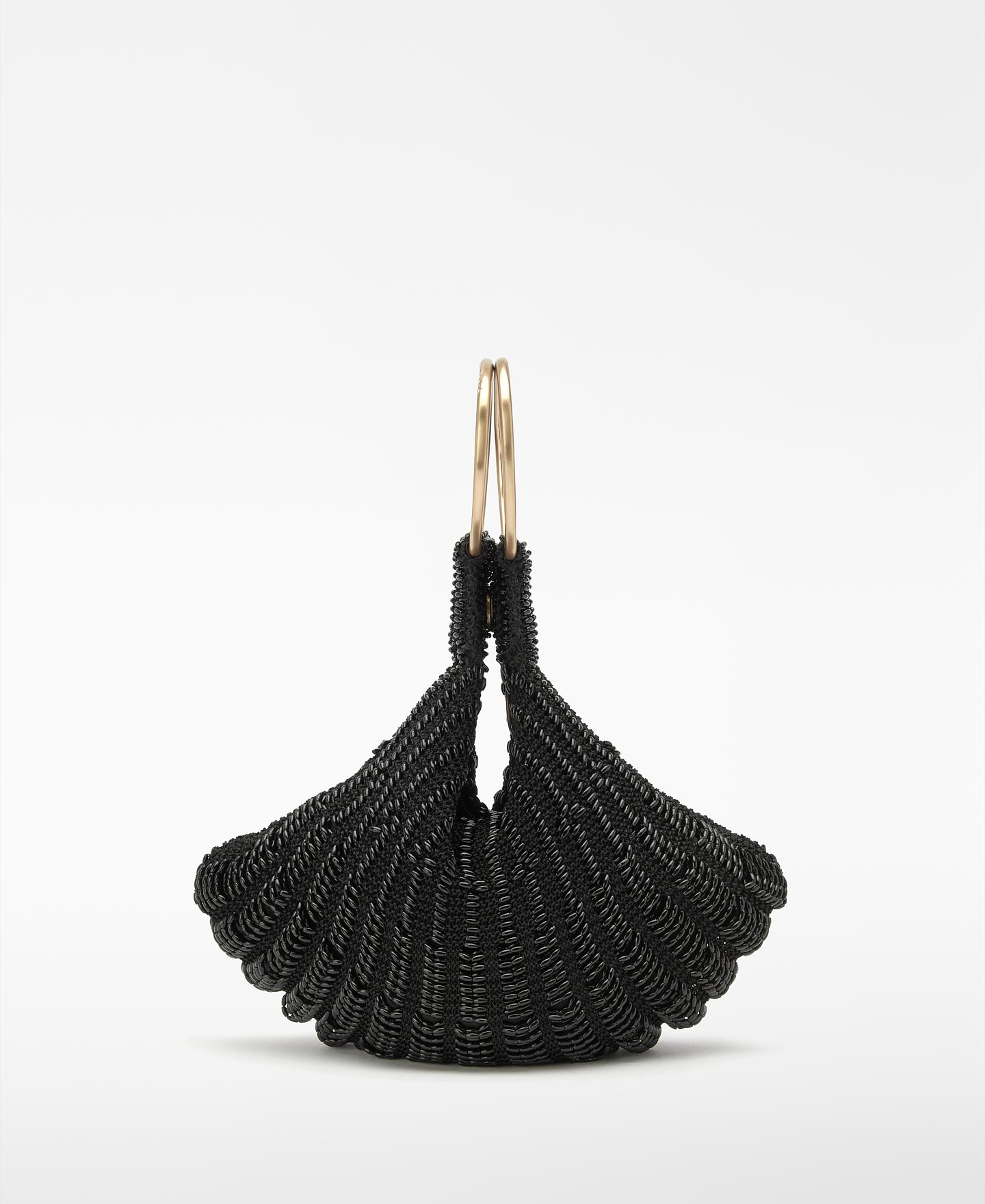 Mala de Mão de Cocktail com Pedraria Preto-2