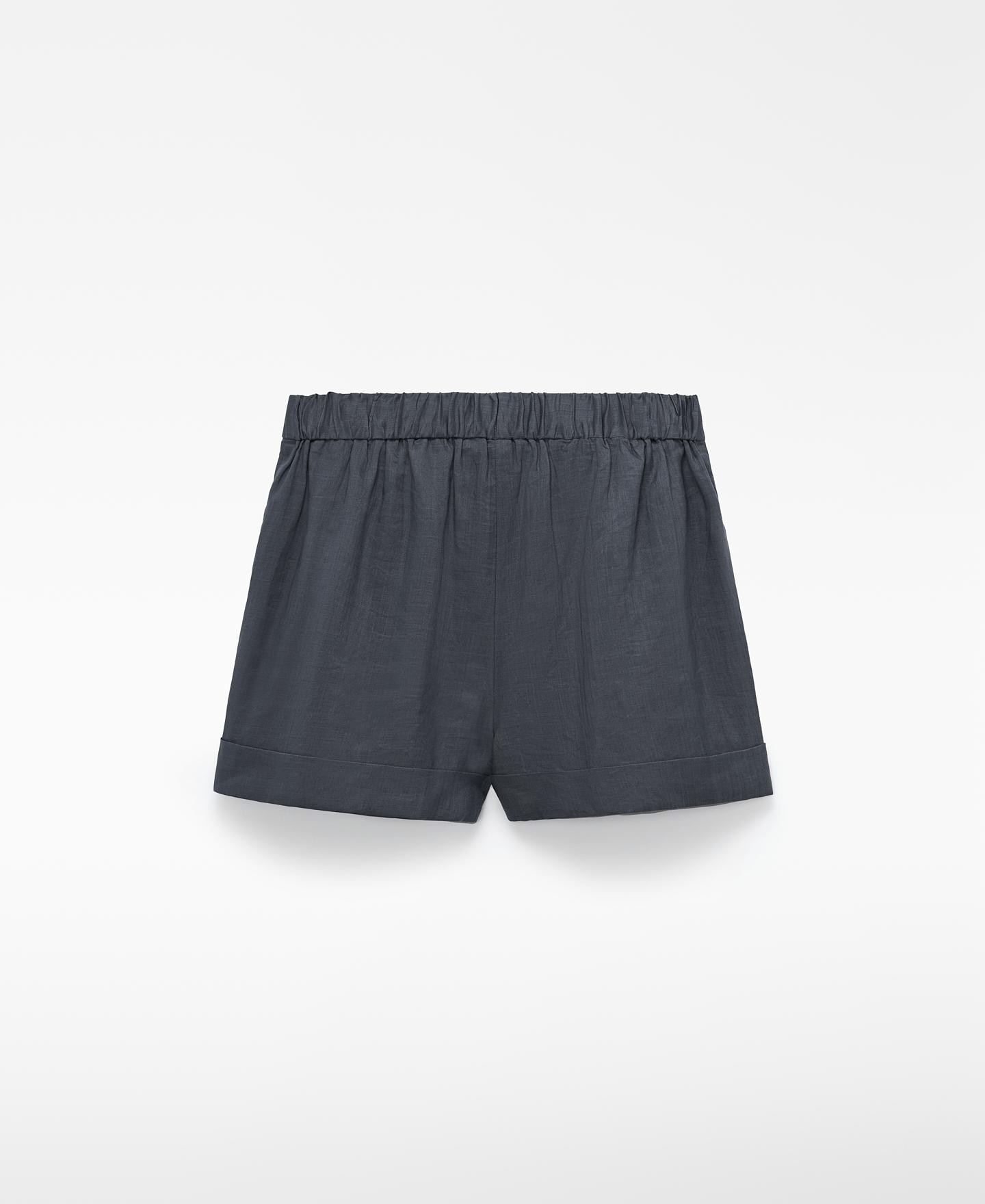 Bermudas de Rami Curtas Cinzento-escuro-2