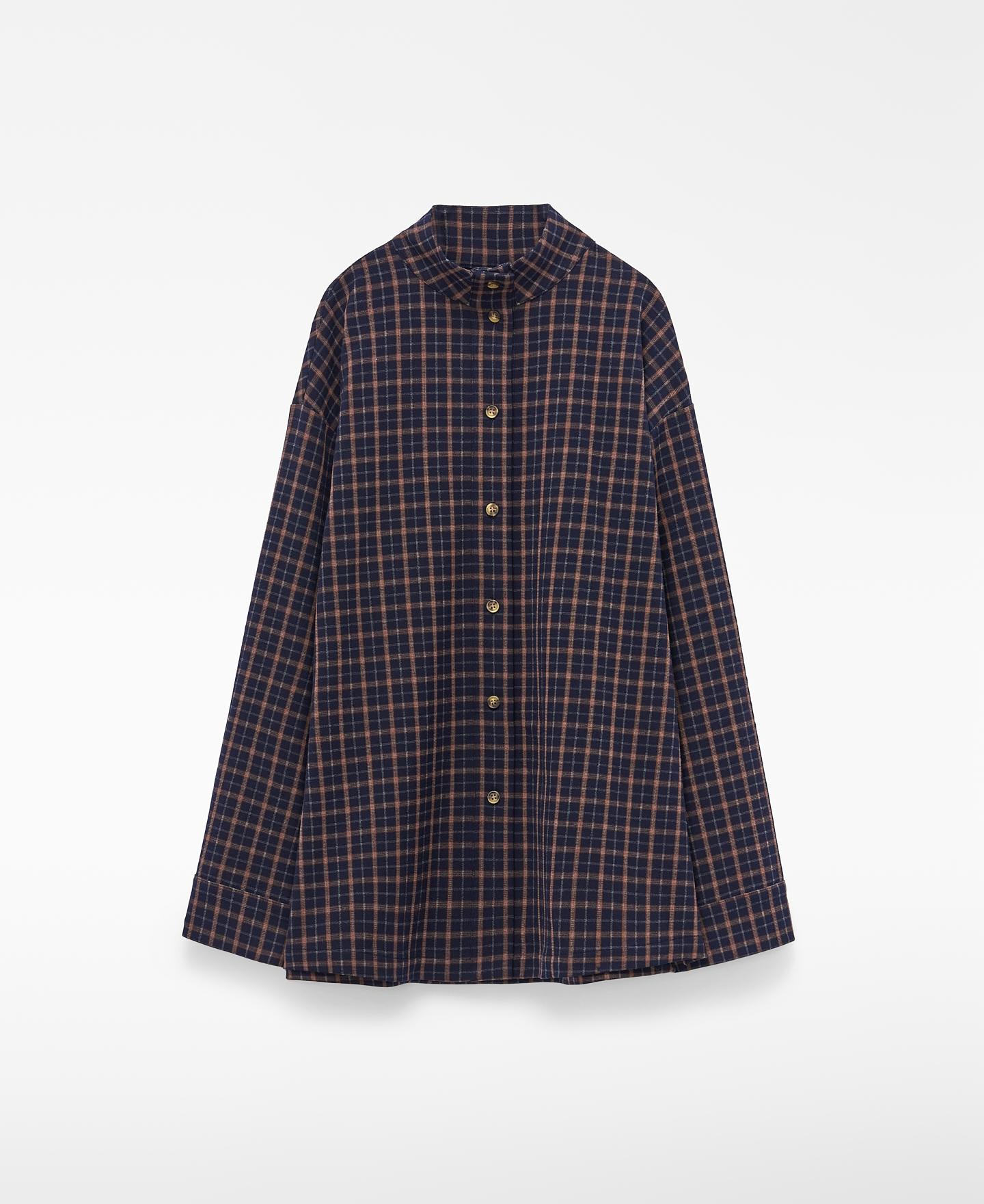 Sobrecamisa de Gola Tira com Botões Frontais Multicolor-5