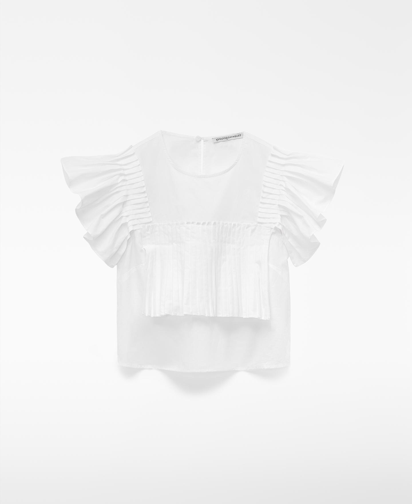 Imagem 0 de Crop Top de Algodão com Folhos