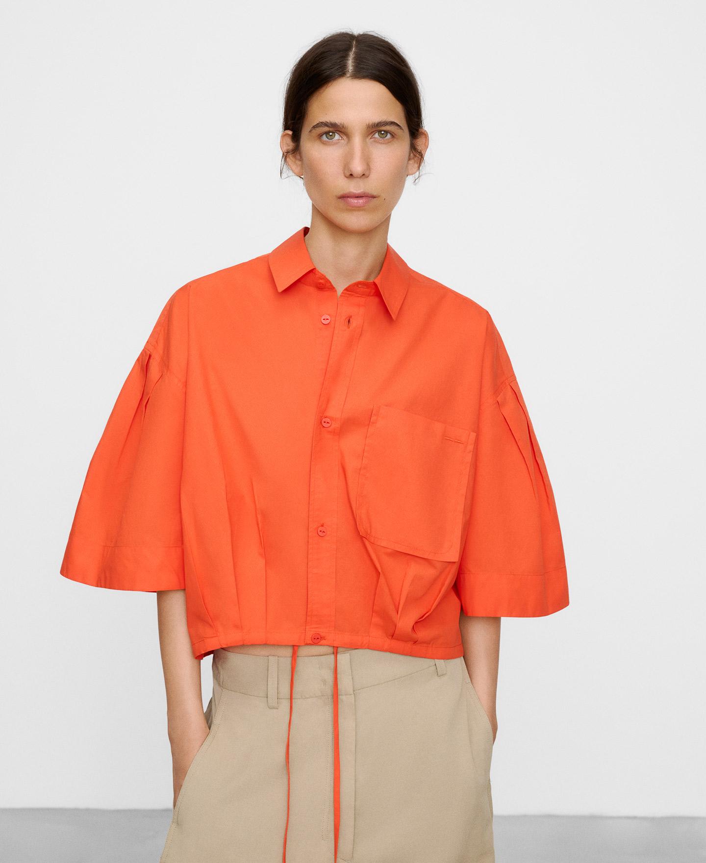 Imagem 0 de Camisa Corte Boxy com Bainha Ajustável em Algodão