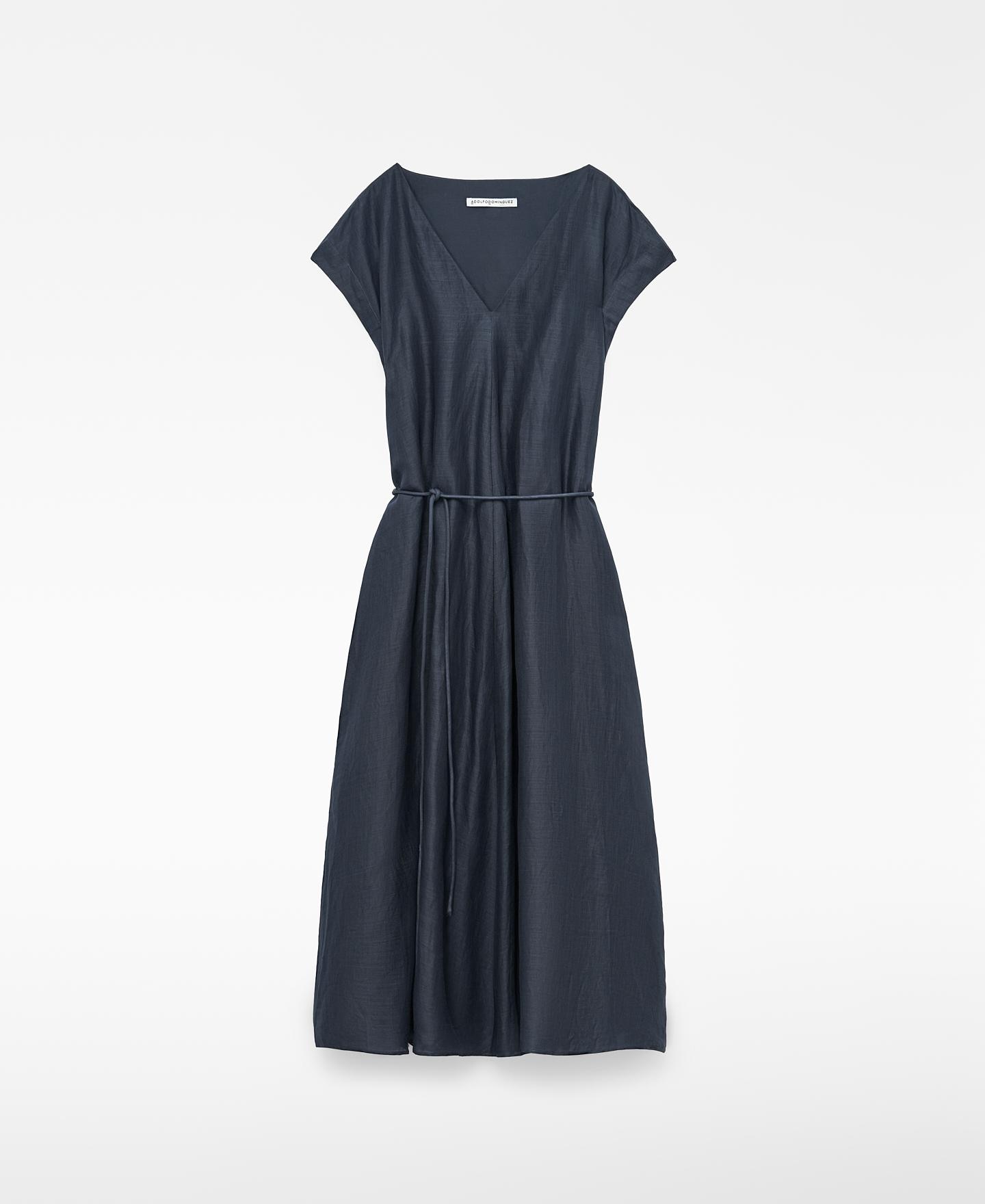 Imagem 0 de Vestido Midi Evasé em Rami