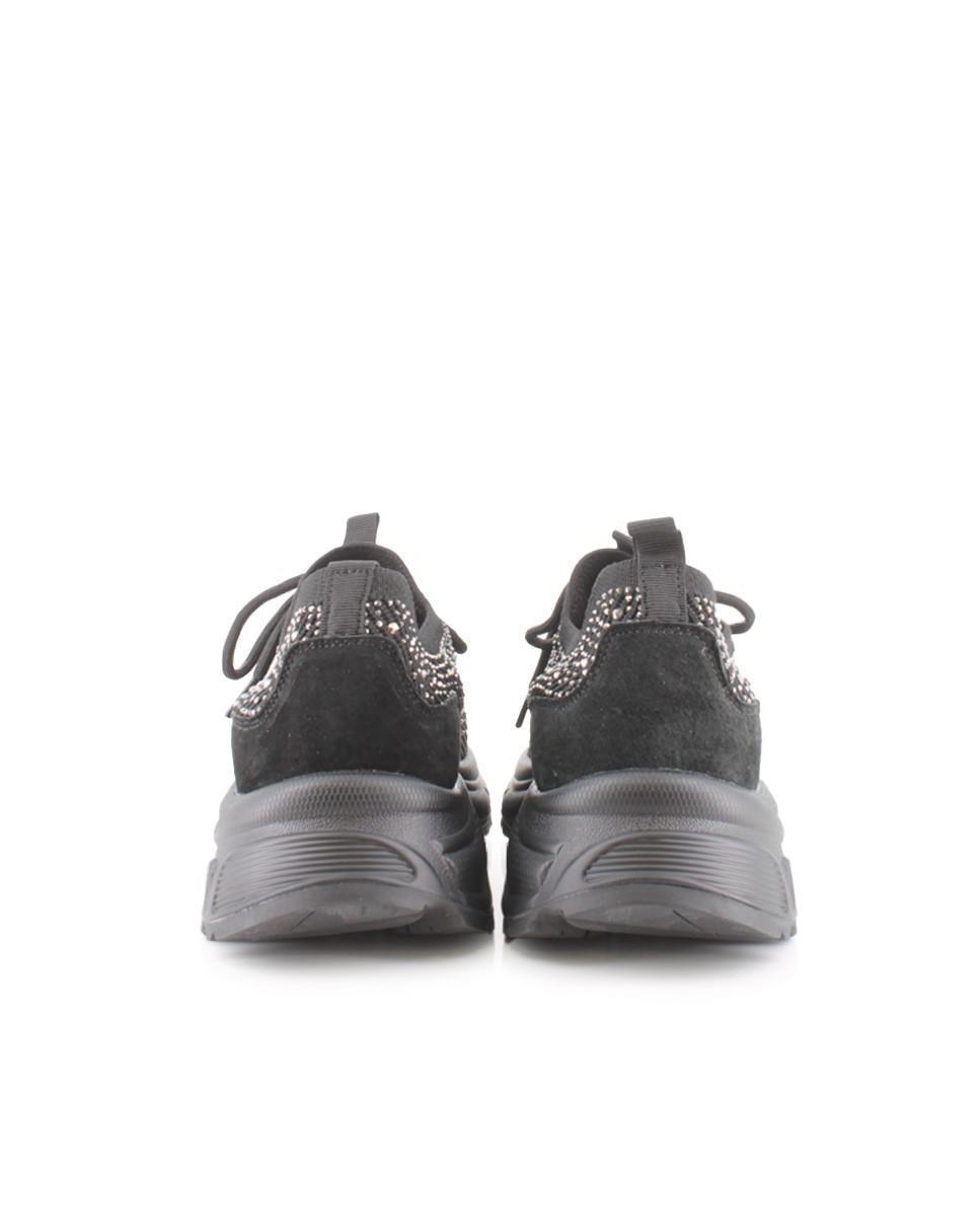 Sapatilhas Desportivas com Detalhe de Tachas e Plataforma Preto-3
