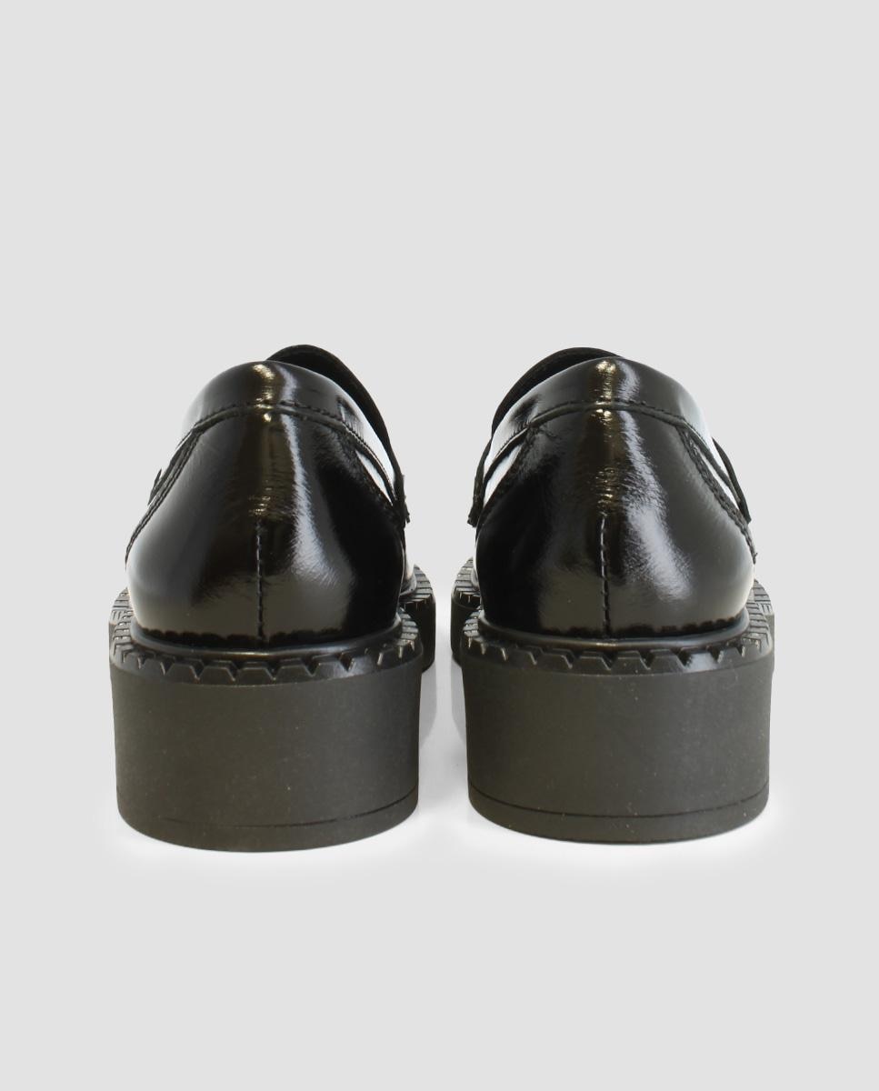 Mocassins de Pele em Castanho Castanho-3