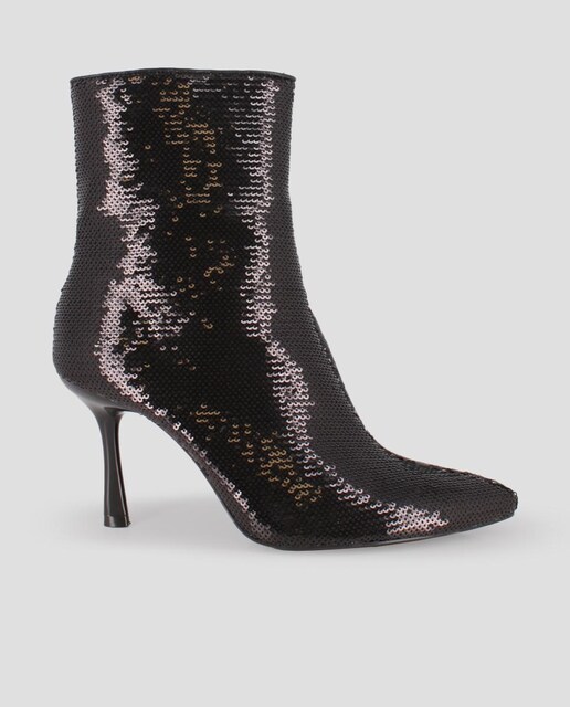 Imagem 0 de Botins com Lantejoulas em Preto