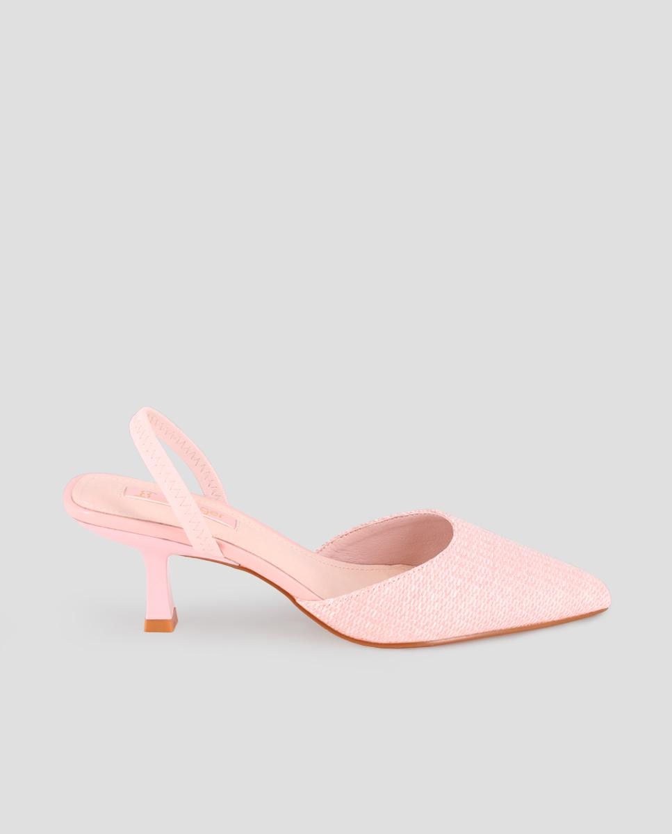 Imagem 0 de Sapatos de Salto com o Calcanhar Aberto e Biqueira Afiada