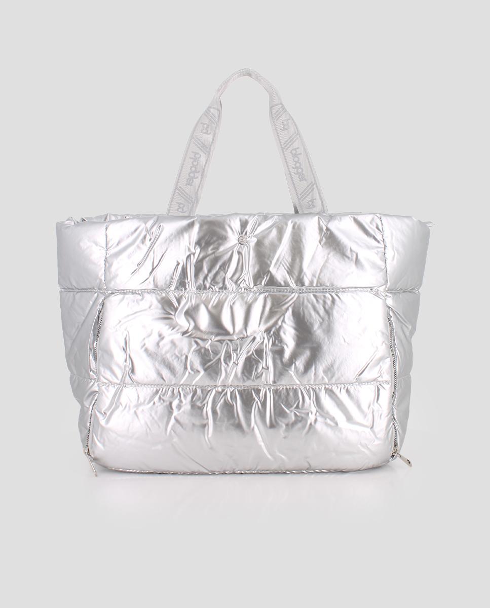 Imagem 0 de Mala de Ombro com Design Acolchoado e Fecho Zip