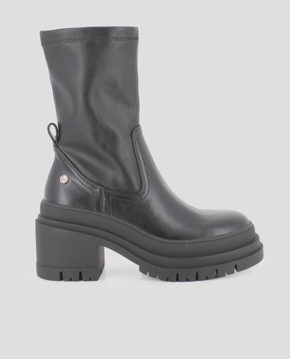 Imagem 0 de Botins com Salto Largo e Biqueira Redonda