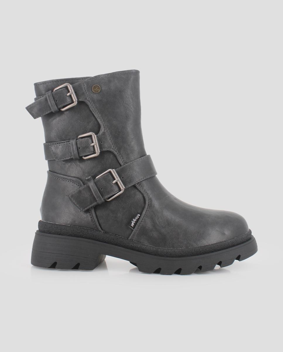 Imagem 0 de Botins com Tiras e Biqueira Redonda