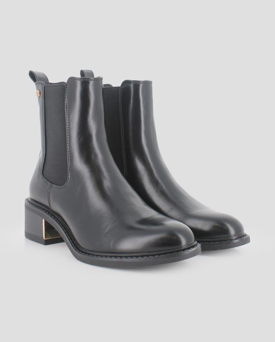 Botins Chelsea com Detalhe Metalizado Preto-2