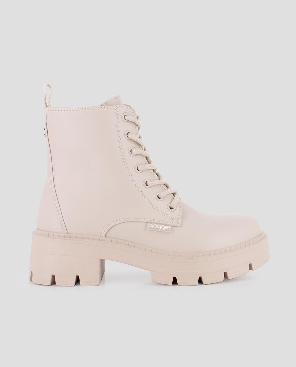 Imagem 0 de Botins Estilo Militar em Preto