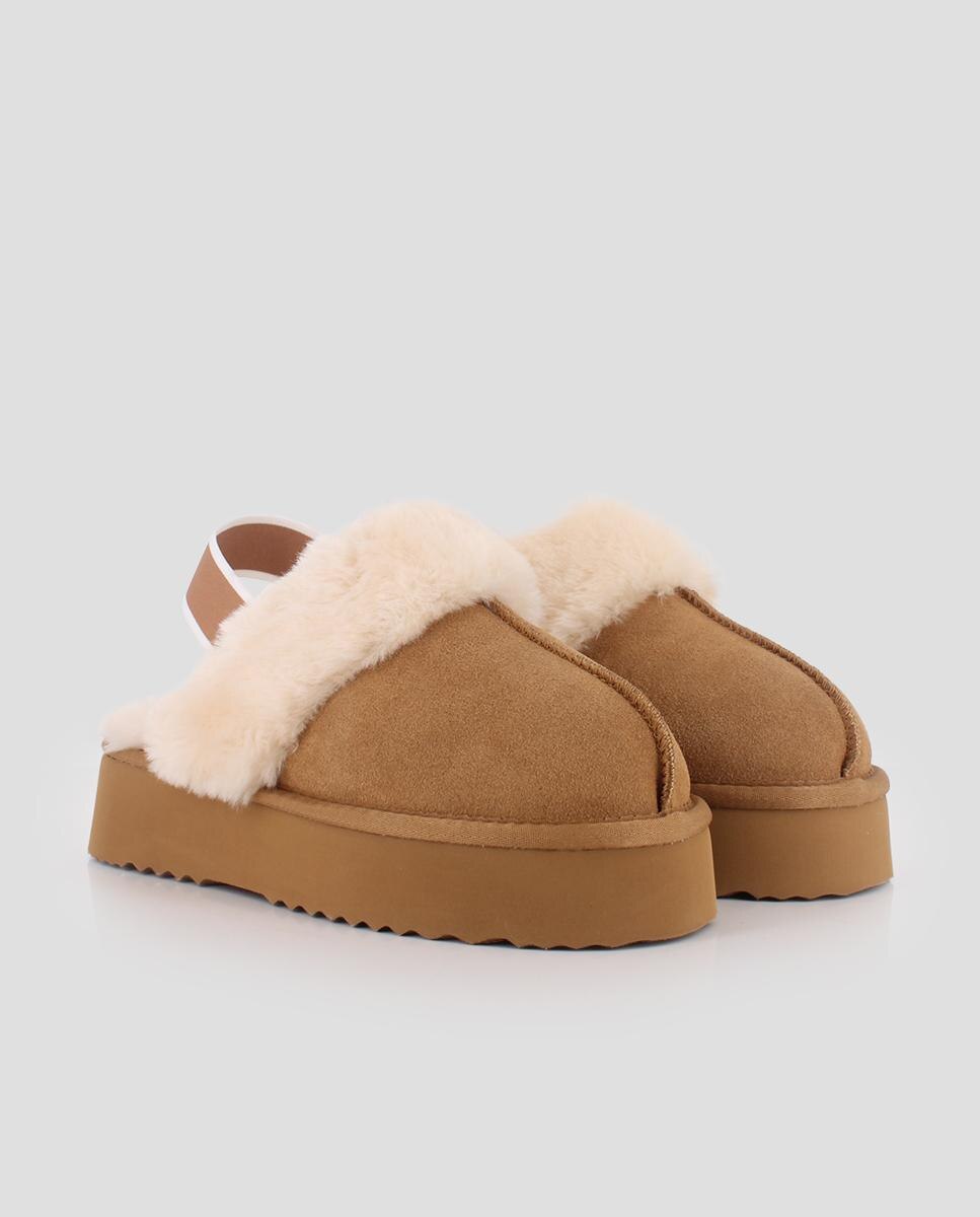 Socas Estilo Australianas com Forro em Peluche Castanho-2