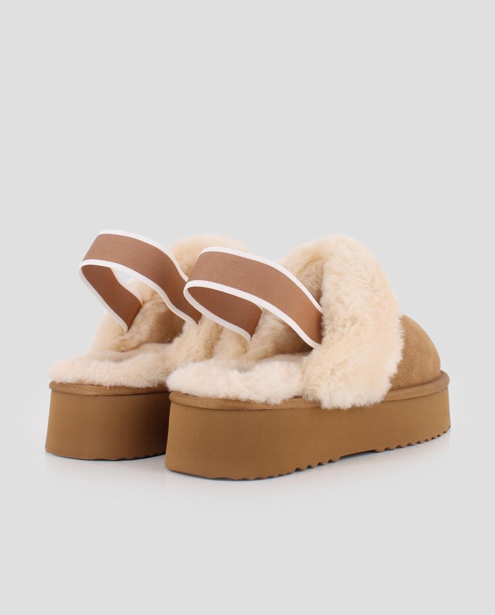 Socas Estilo Australianas com Forro em Peluche Castanho-3