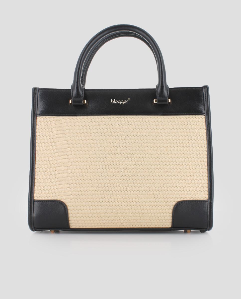 Imagem 0 de Mala de Mão Quadrada de Ráfia