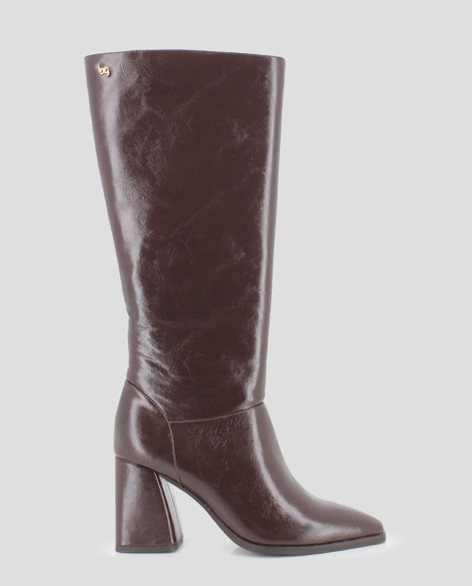 Imagem 0 de Botas de Cano Alto com Tacão Largo
