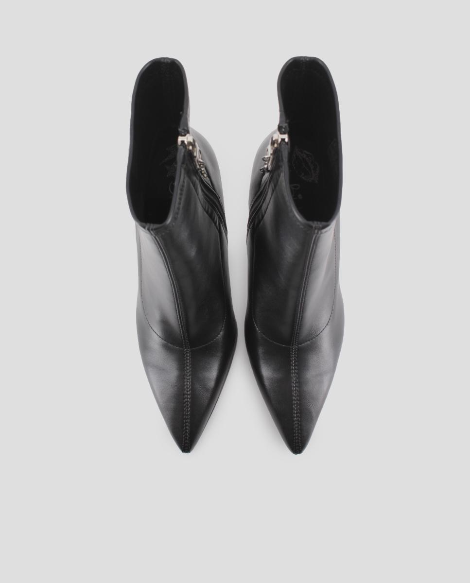 Botins com Salto Fino e Alto Preto-5