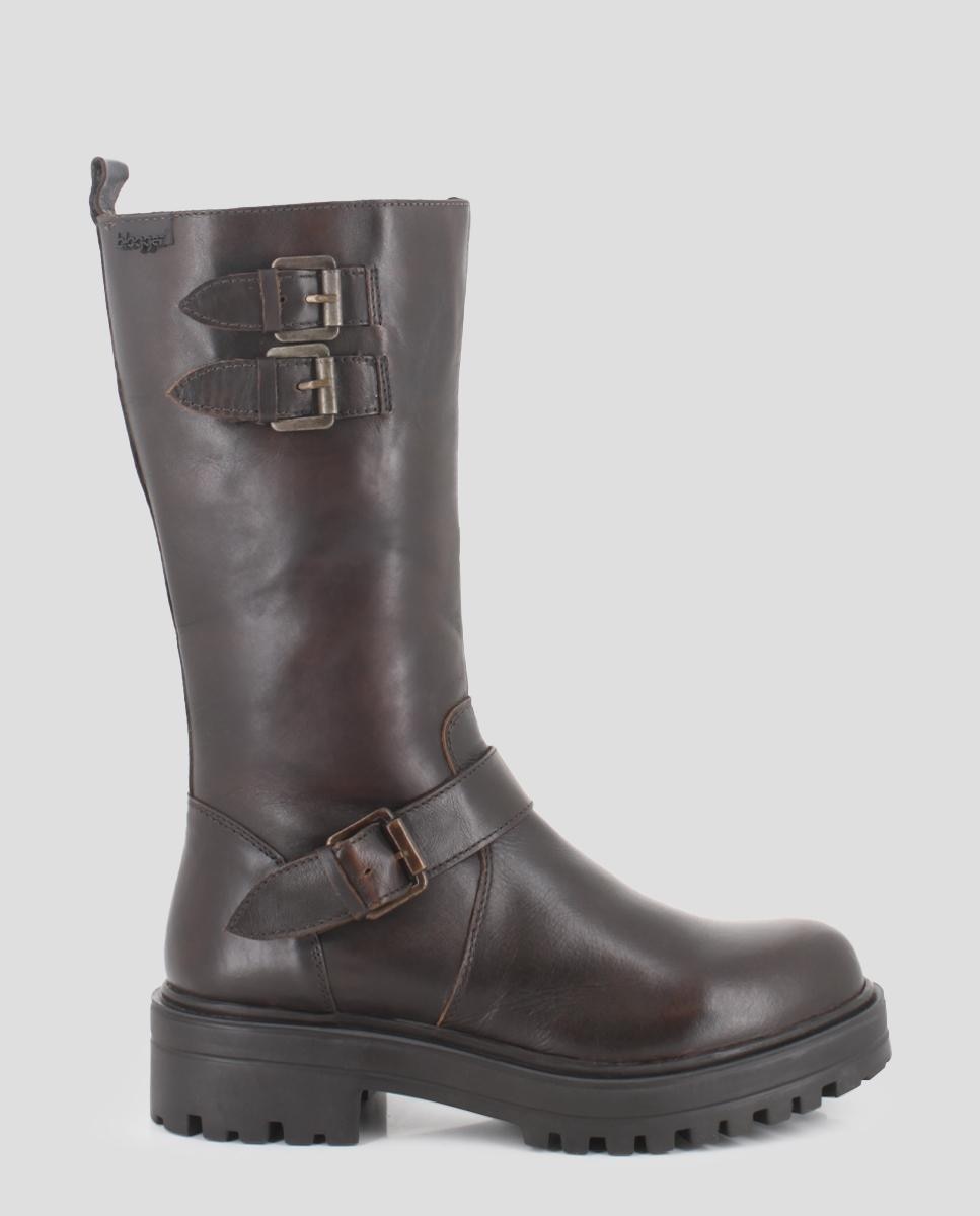 Imagem 0 de Botas Estilo Militar com Fecho Zip e Fivelas