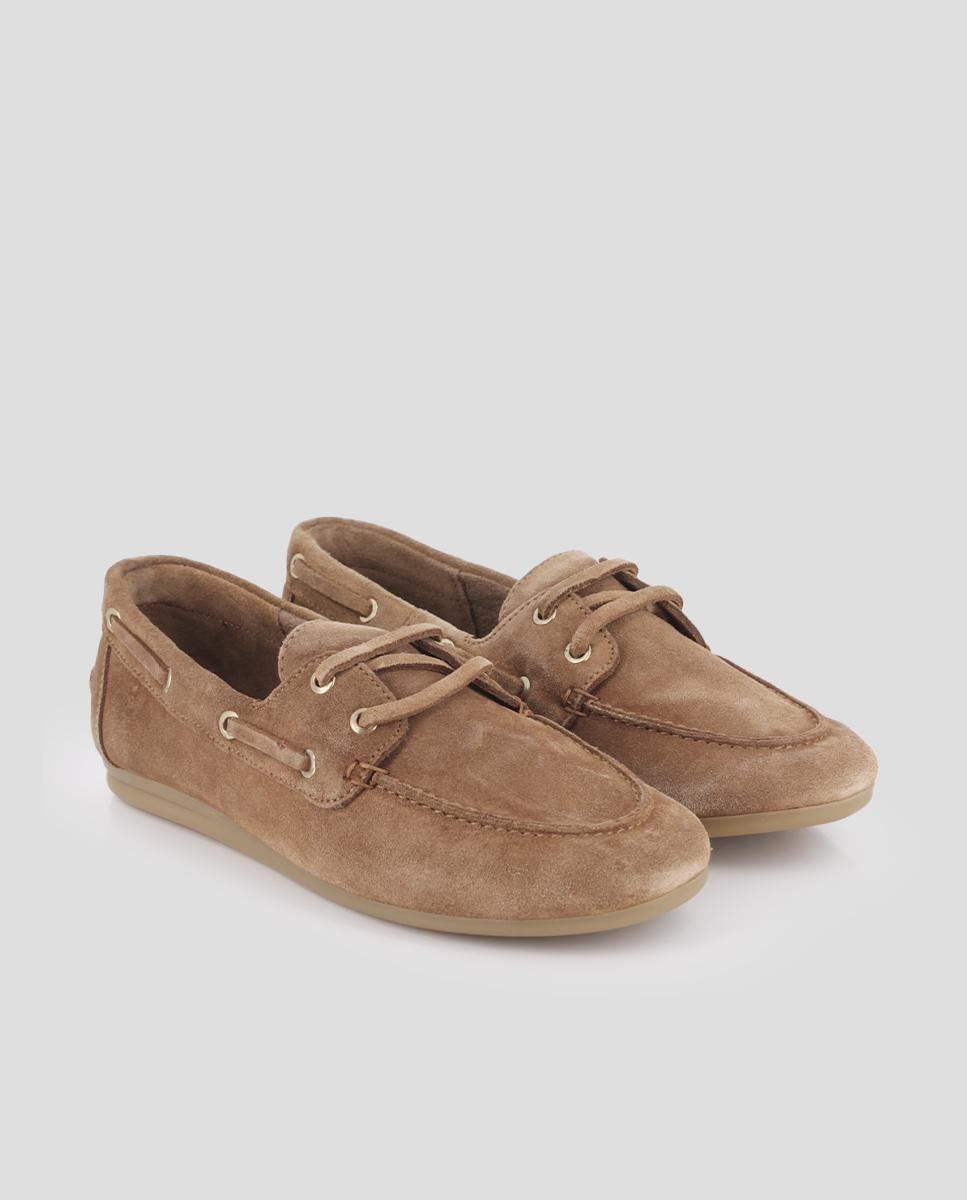 Mocassins Estilo Náuticos de Pele Castanho-2