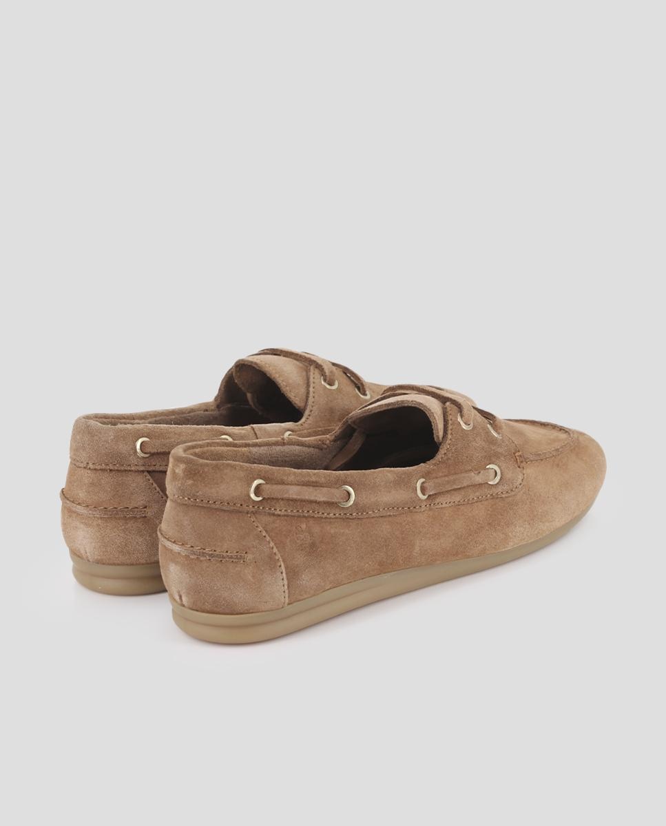 Mocassins Estilo Náuticos de Pele Castanho-3