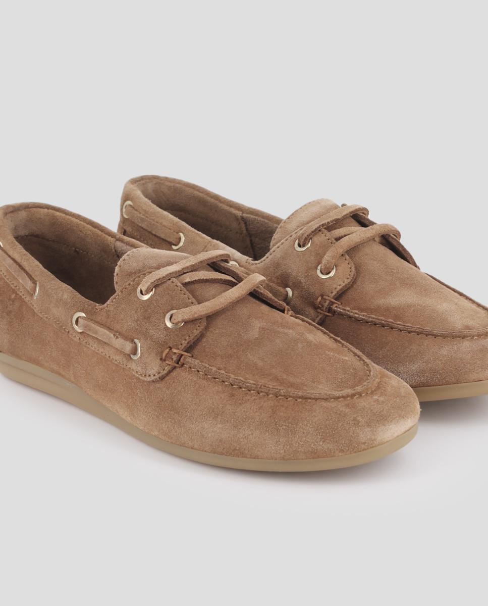 Mocassins Estilo Náuticos de Pele Castanho-4