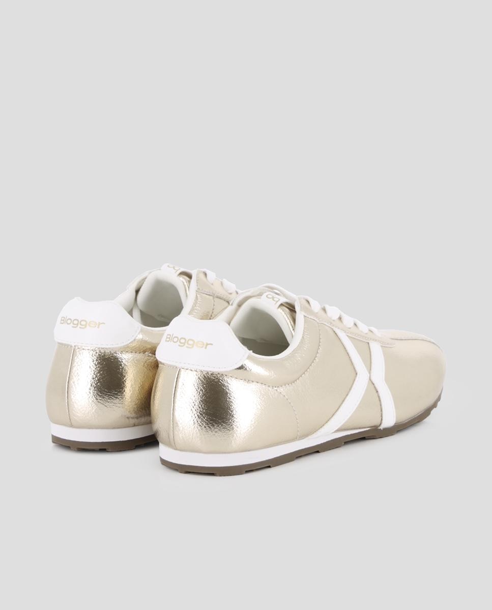 Sapatilhas Desportivas Casual com Atacadores Ouro-3