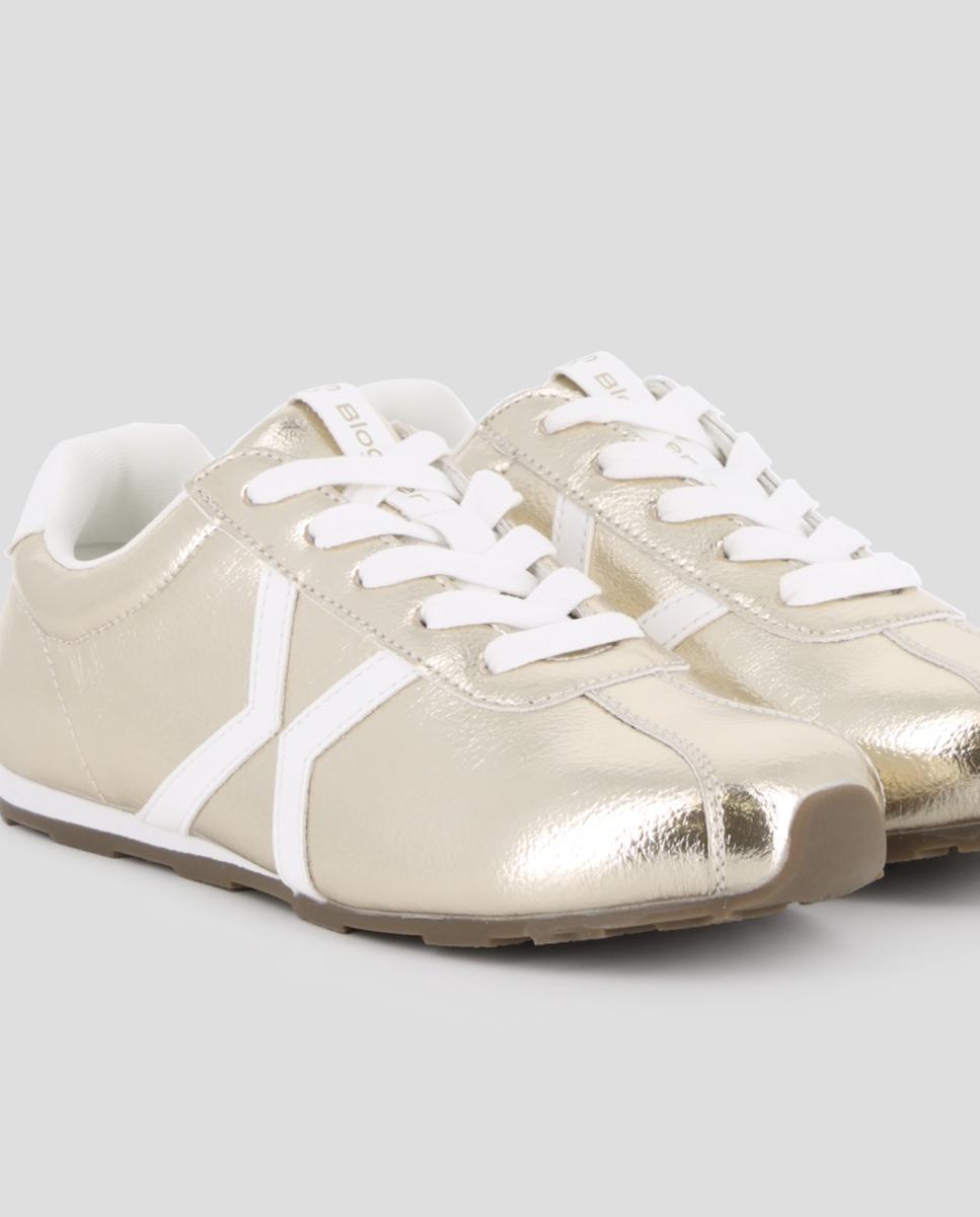 Sapatilhas Desportivas Casual com Atacadores Ouro-4