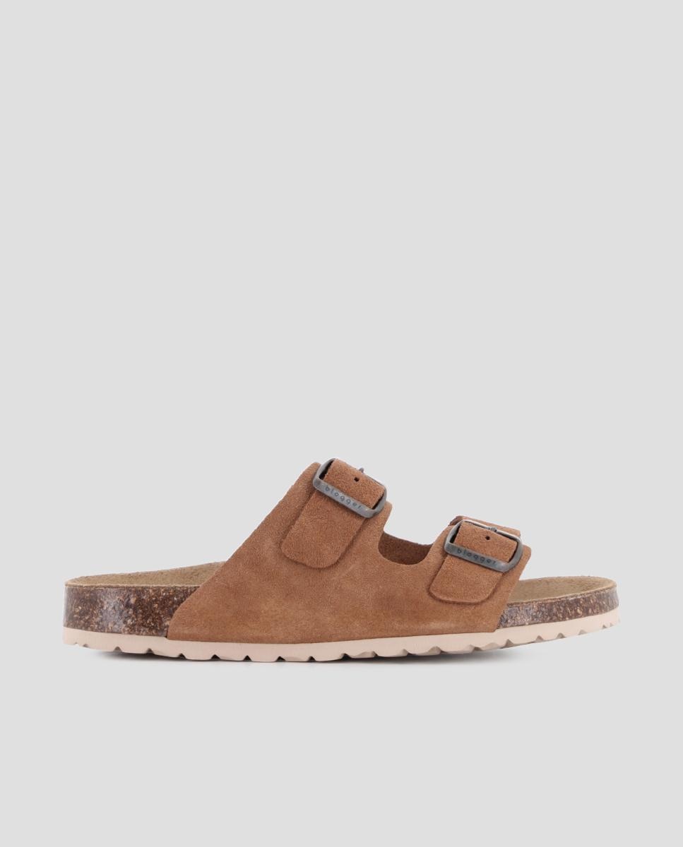 Imagem 0 de Sandálias de Tiras com Fivelas Ajustáveis de Pele