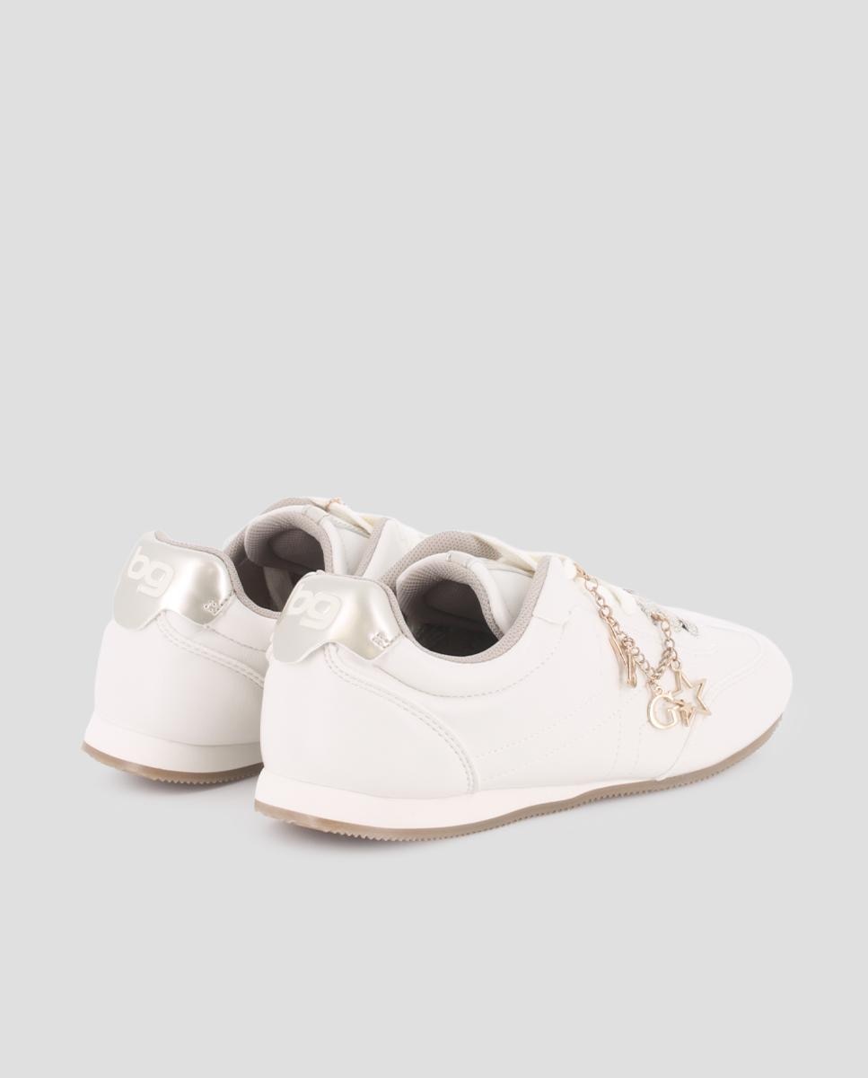 Sapatilhas Desportivas Naya com Charms Branco-3