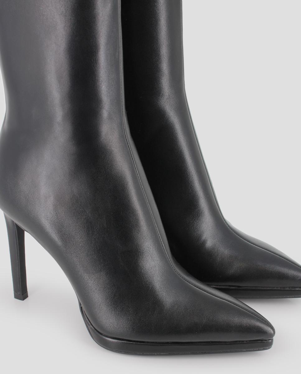 Botas Altas Pistol com Salto Agulha Preto-4