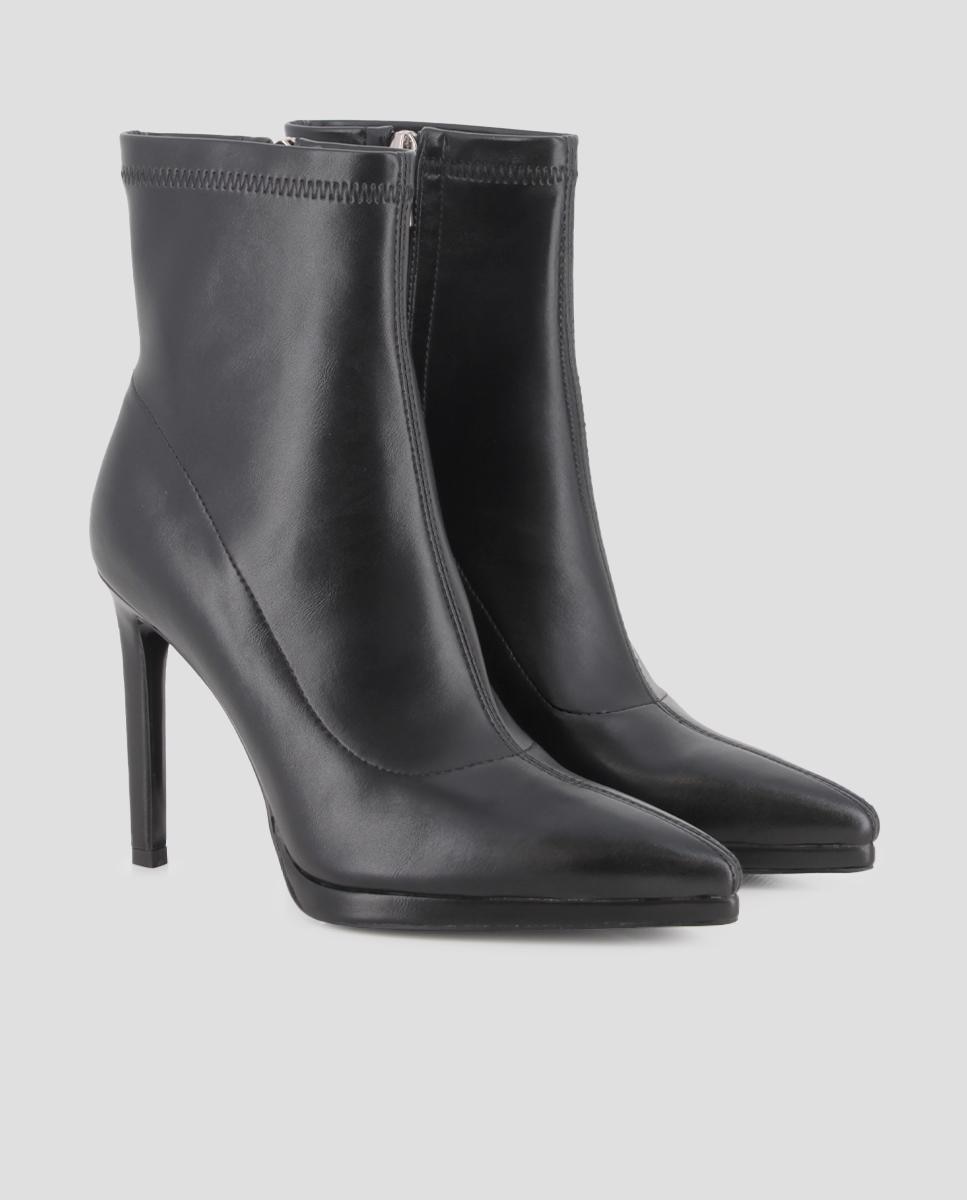 Botins Venom com Salto Agulha Preto-2