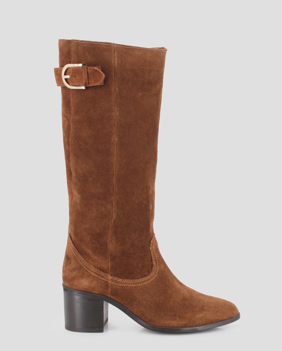 Imagem 0 de Botas Altas Tanita em Pele de Camurça