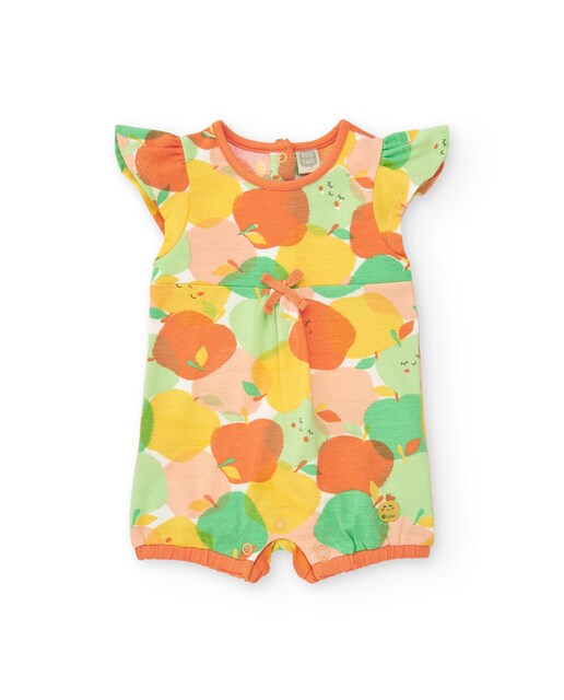 Imagem 0 de Babygrow para Bebé com Estampado de Frutas e Folhos