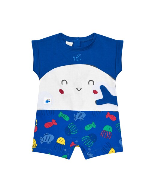 Imagem 0 de Babygrow para Bebé Curto com Estampado de Baleia