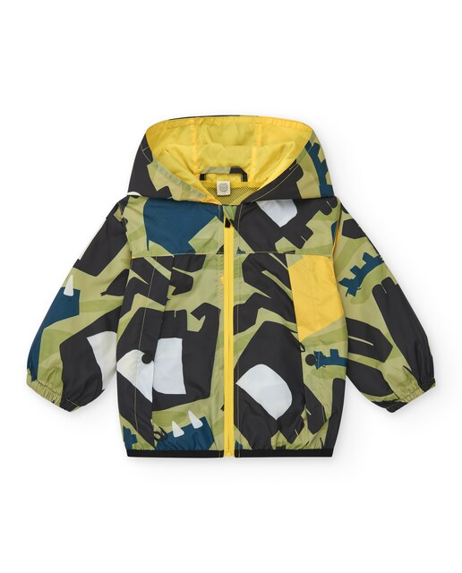 Imagem 0 de Impermeável Infantil Estampado com Capuz e Fecho Zip