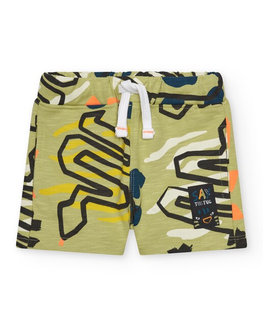 Imagem 0 de Bermudas para Bebé de Felpa Estampada