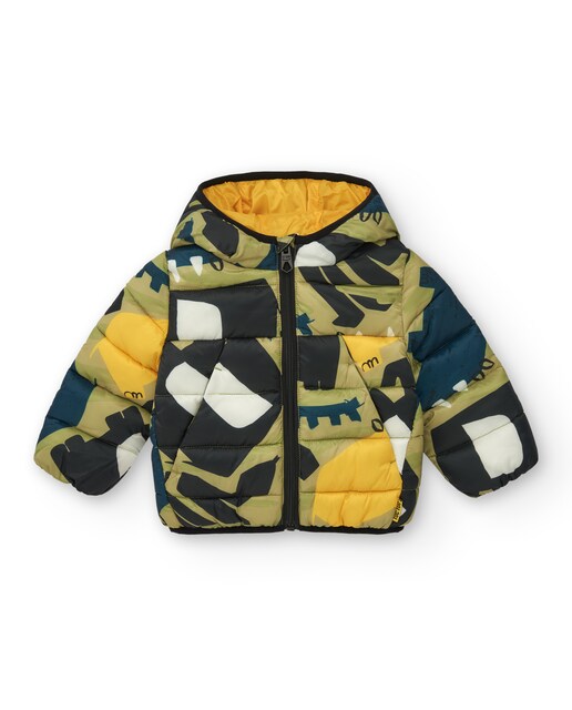 Imagem 0 de Blusão Acolchoado Infantil Estampado com Capuz