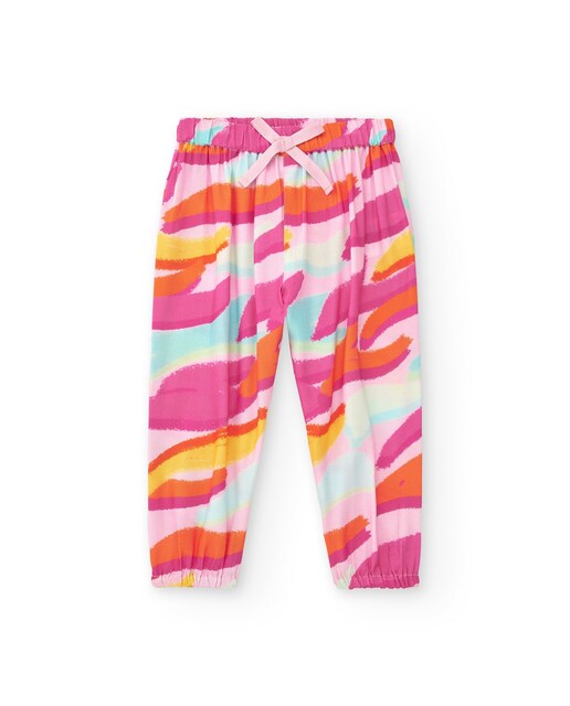 Imagem 0 de Calças para Bebé Estampadas com Laço Decorativo