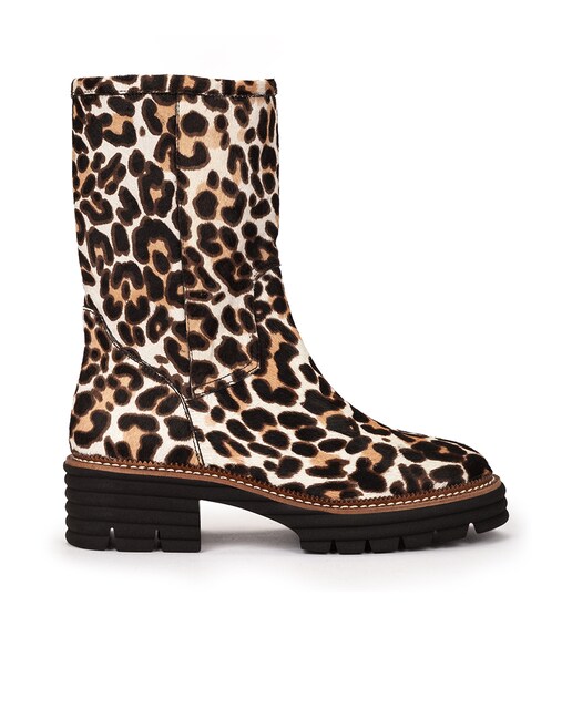 Imagem 0 de Botas com Estampado de Leopardo