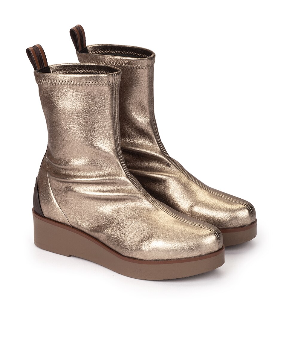 Botins Elásticos com Plataforma Ouro-2