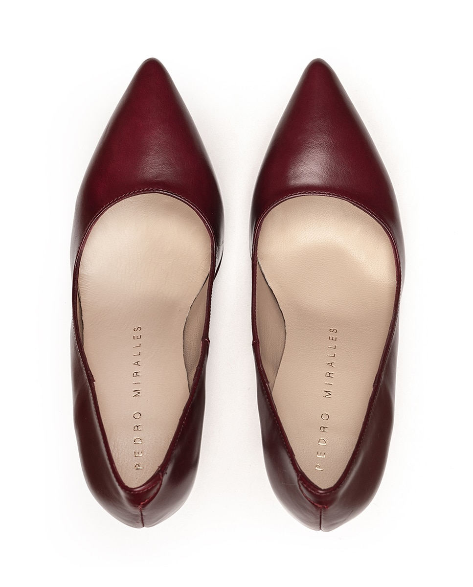 Sapatos de Salto com Plataforma Bordeaux-3