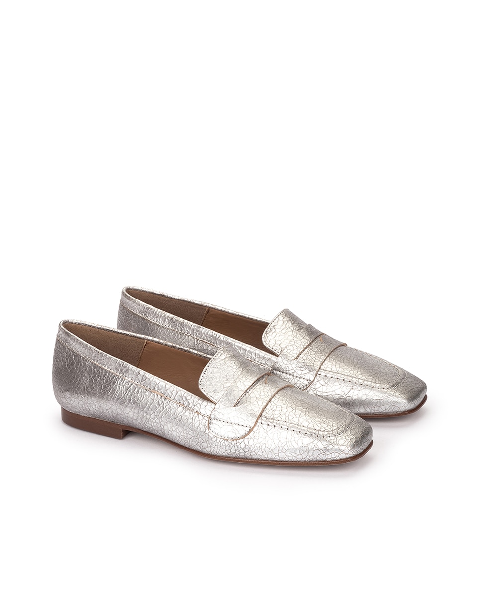 Mocassins com Antifaz Prata-2