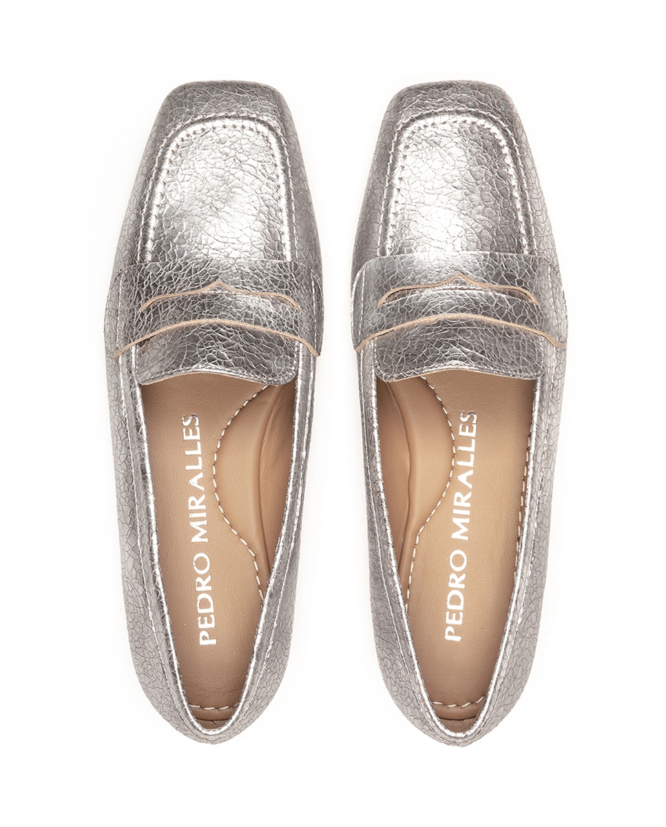 Mocassins com Antifaz Prata-3