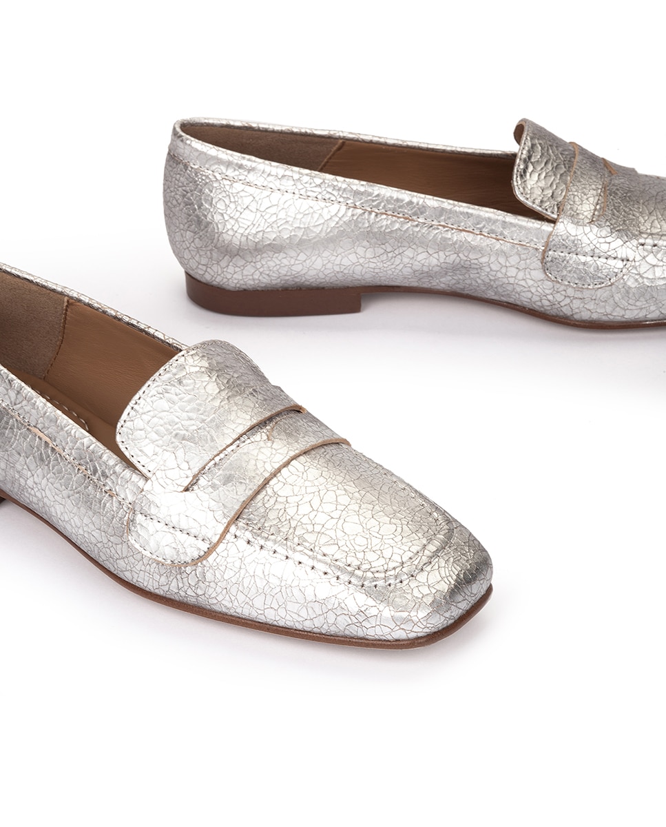 Mocassins com Antifaz Prata-4