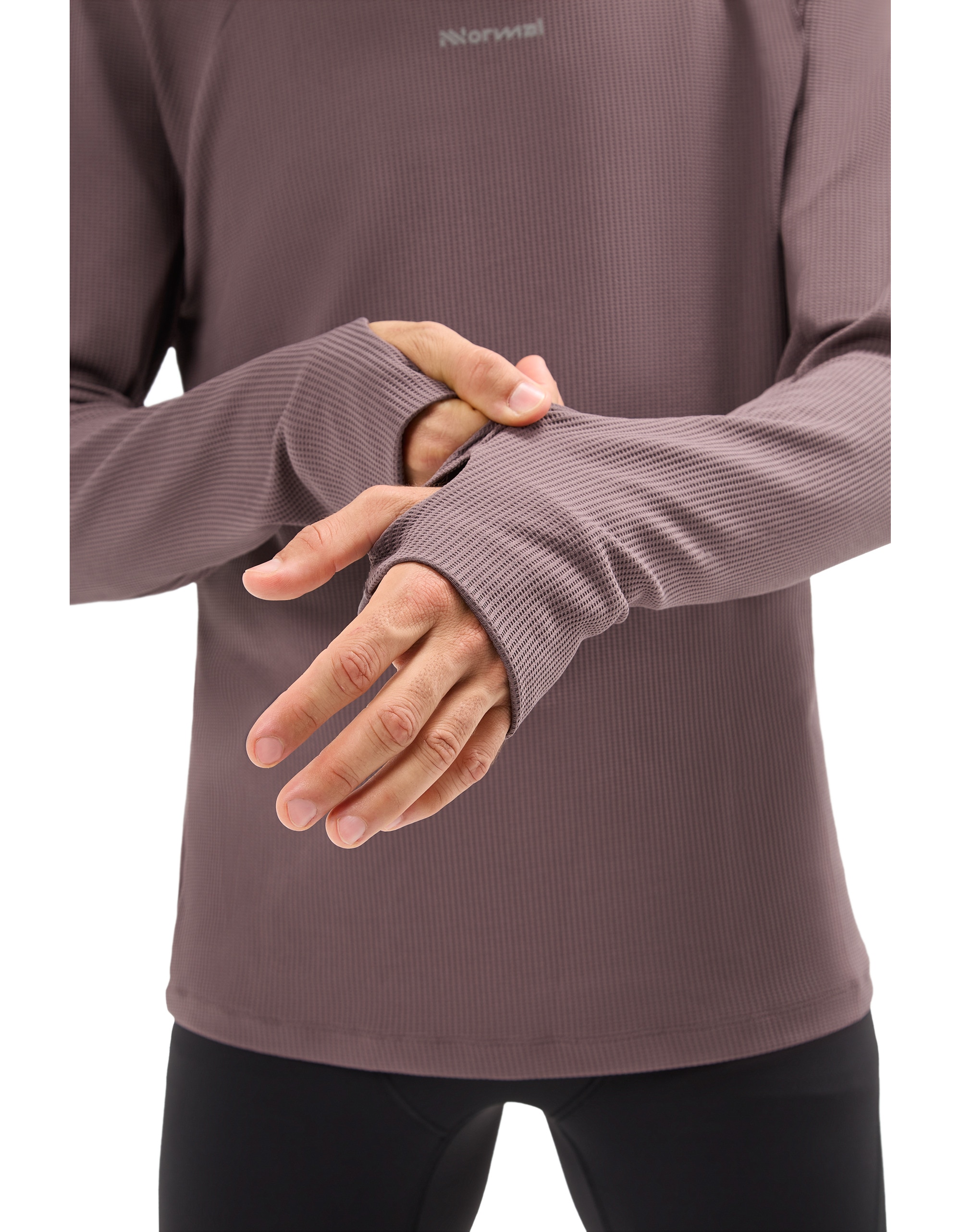 T-shirt de Manga Comprida Trail Nnormal Roxo-5