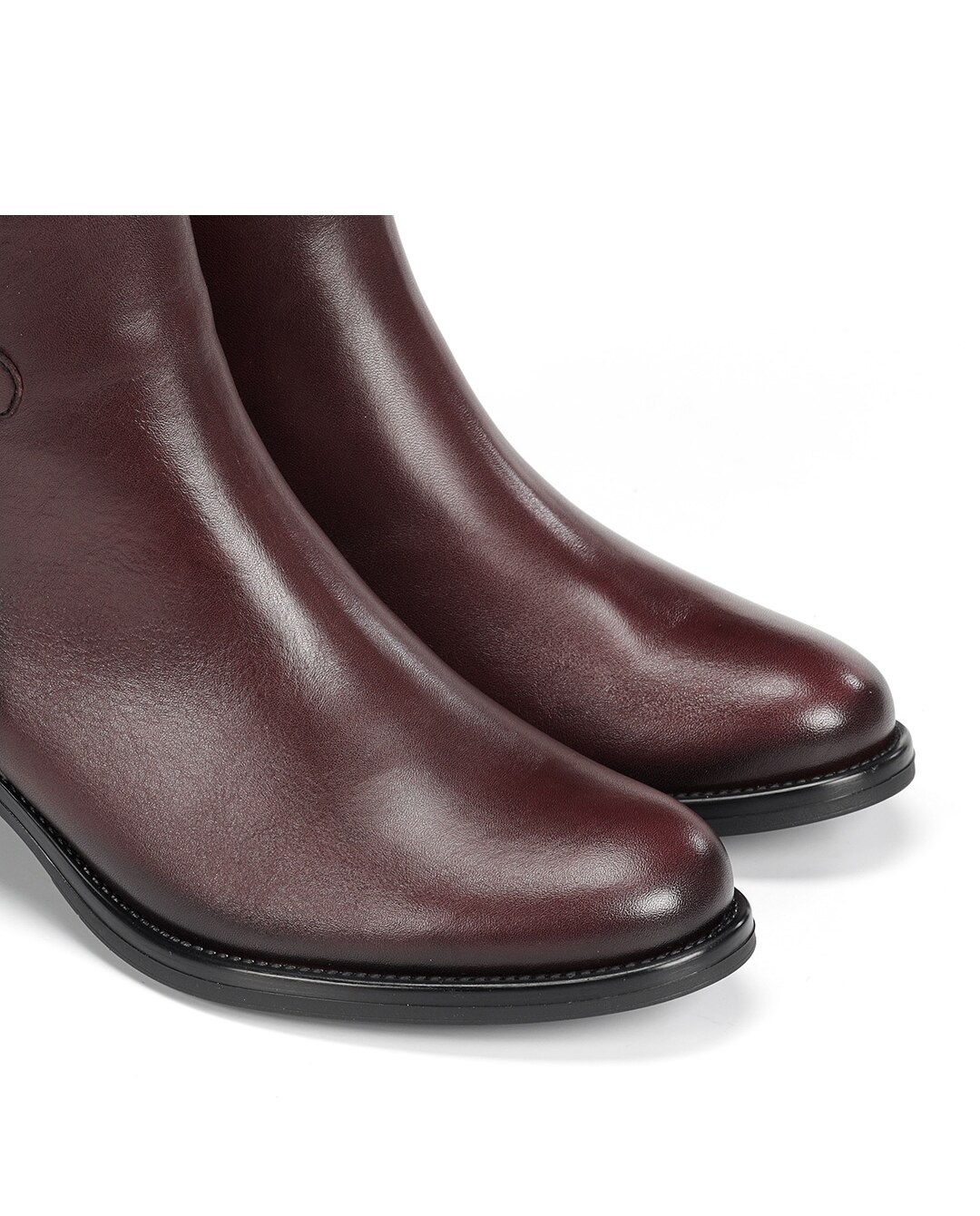 Botins Fabricados em Pele Roxo-6