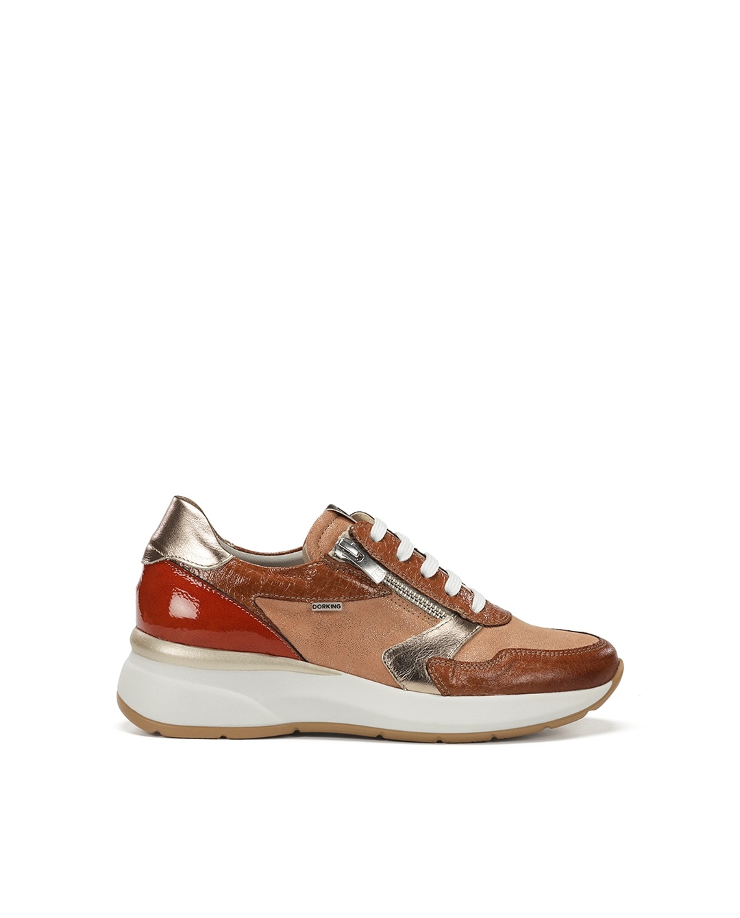 Imagem 0 de Sapatilhas com Cunha Fabricadas em Pele