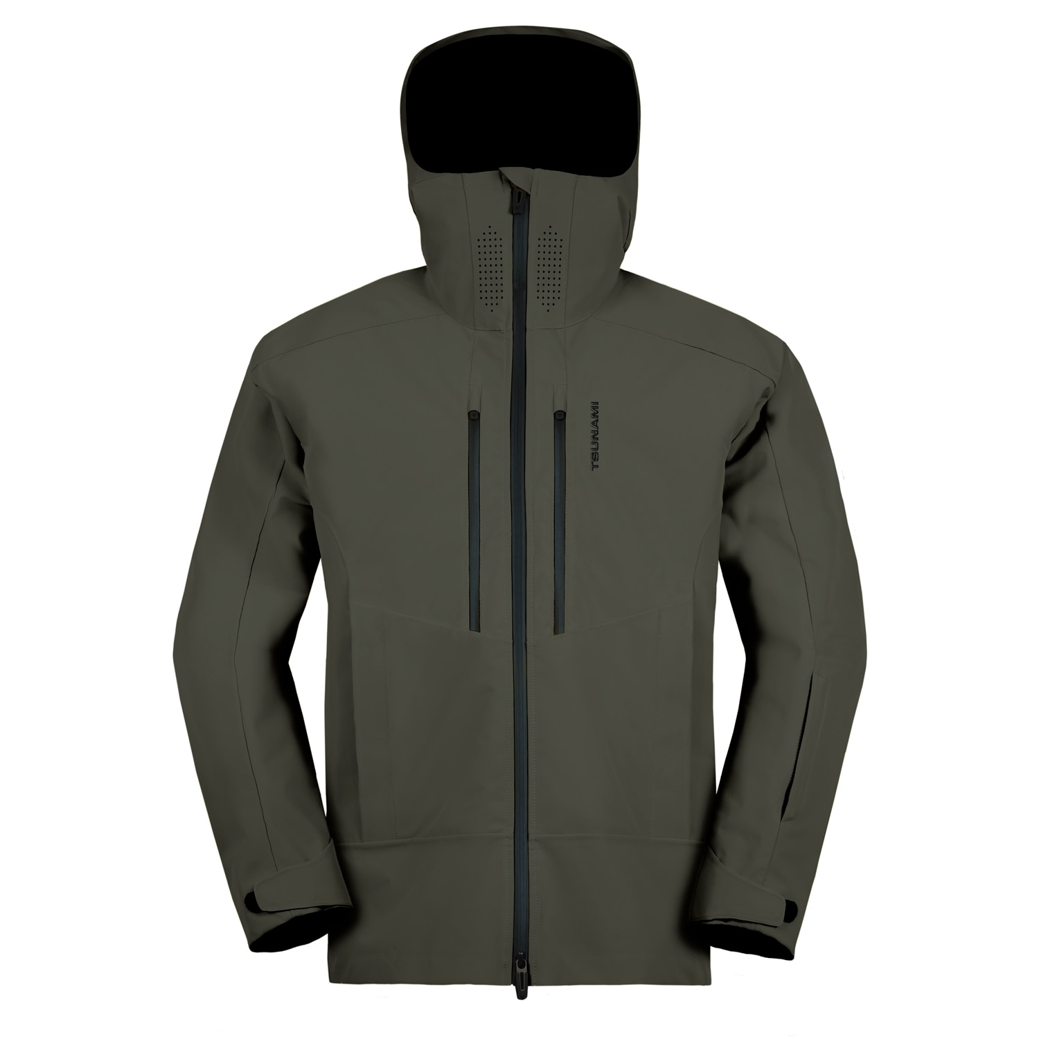 Casaco de Ski 3 Layers Tsunami Caqui-1