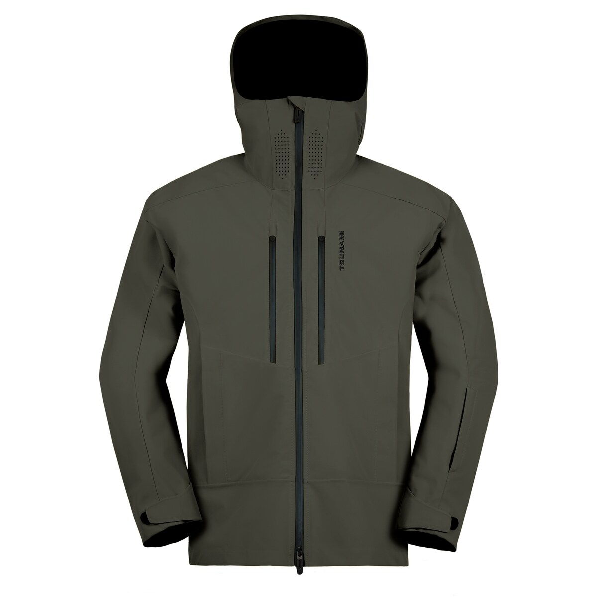 Casaco de Ski 3 Layers Tsunami Caqui-1