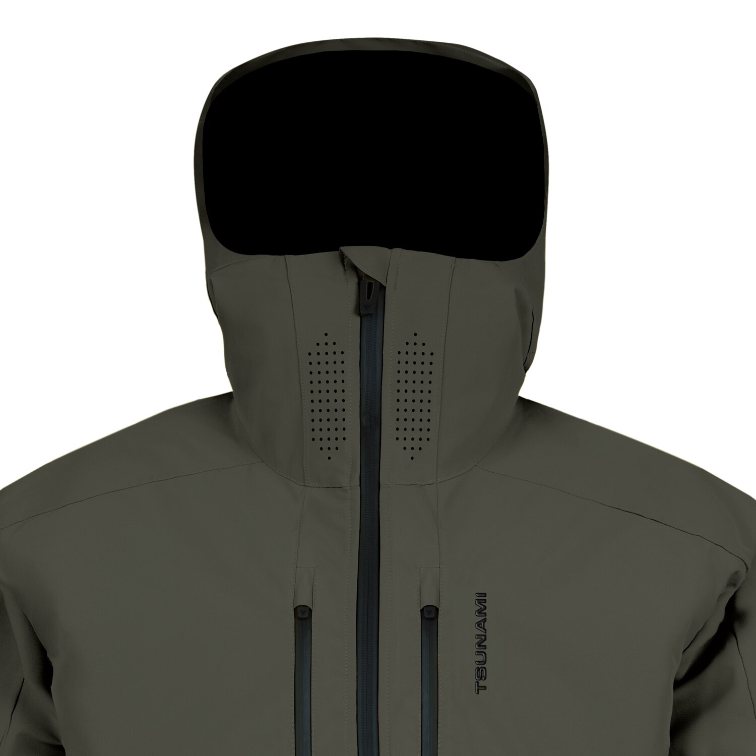 Casaco de Ski 3 Layers Tsunami Caqui-4